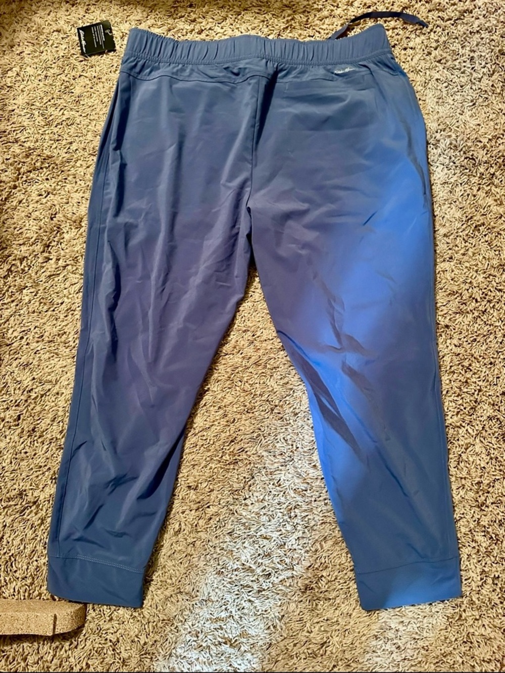 Eddie Bauer NWT Large Women’s Athletic Jogger Pants in Bluebird Drawstring Waist - Picture 4 of 4